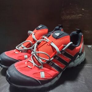 Adidas Red and Black Athletic Shoes